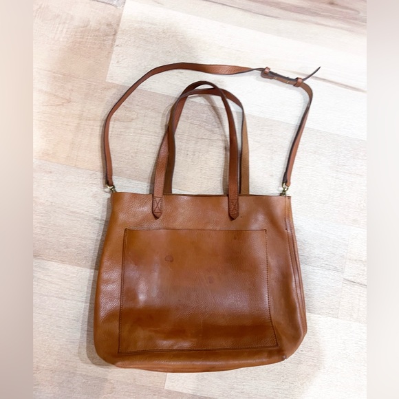 Madewell The Medium Transport Tote English Saddle Leather - Picture 2 of 6